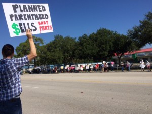 Planned Parenthood Protest Lakeland FL August 22 2015