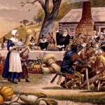 Pilgrims Indian First Thanksgiving
