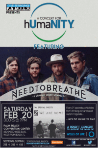 A Concert For Humanity™ featuring, Grammy Award Nominee, 'NEEDTOBREATHE'